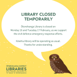 Ōtorohanga Library - Temporary Closure