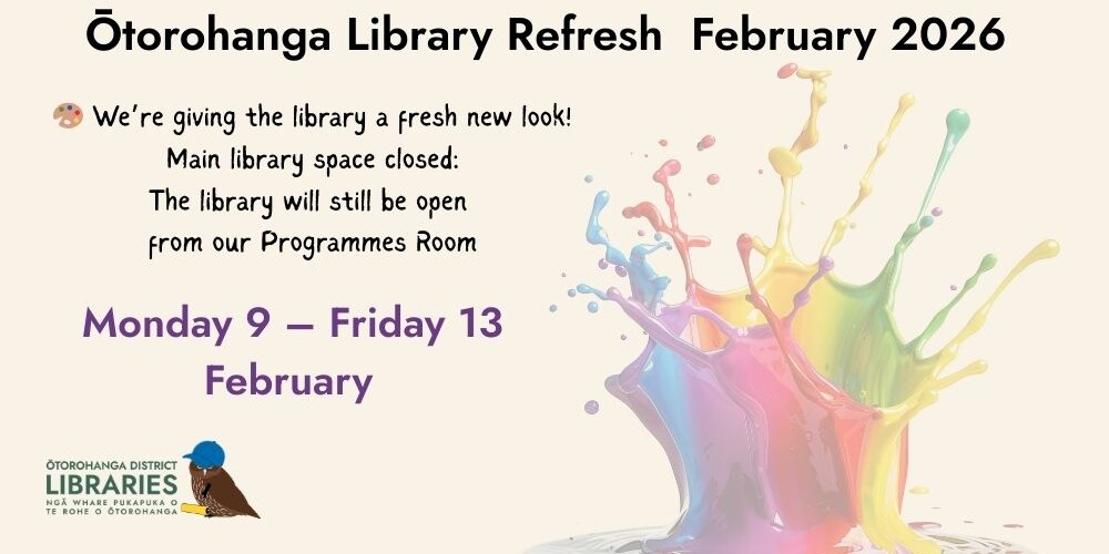 Ōtorohanga Library’s New Year’s Resolution: A Fresh New Look for 2026 🎨