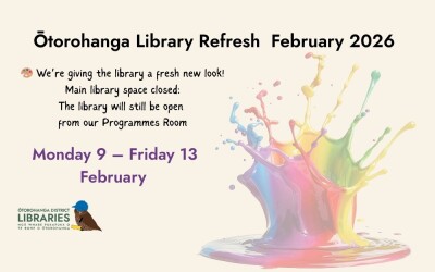 Ōtorohanga Library’s New Year’s Resolution: A Fresh New Look for 2026 🎨