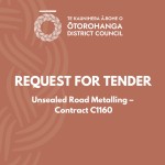 Tender opportunity - Unsealed Road Metalling - Contract C1160