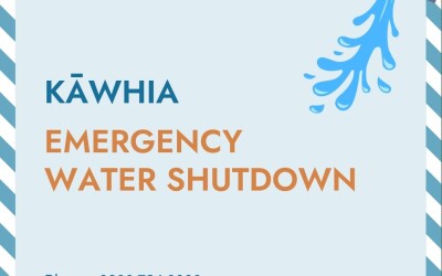 URGENT WATER SHUTDOWN - KĀWHIA