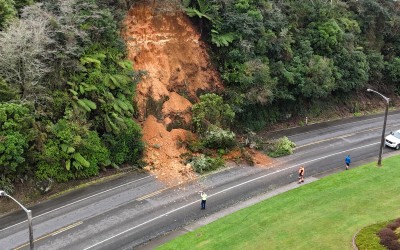 Slip on north end of Ōtorohanga - State Highway 3 Closed