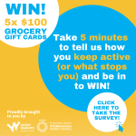 WIN WIN WIN!! Tell us what motivates you or stops you being active?