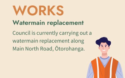 WATERMAIN WORKS – MAIN NORTH ROAD