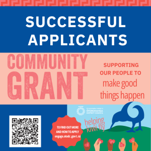 Successful Applicants Ōtorohanga Community Grant